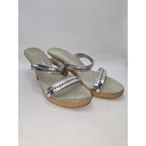 Dezario Strapy Wedge Rhinestone Sandals ~ Sz‎ 11